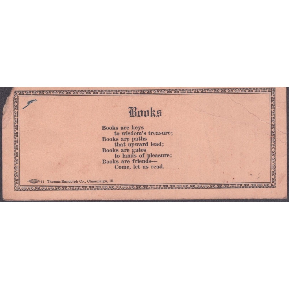 Vintage 1940s Reading Award Bookmarks Mills County Iowa Lot of 2 - Picture 5 of 5